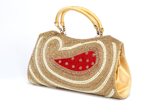 Designer Wedding Small Batwa Clutch - Maxim Creation