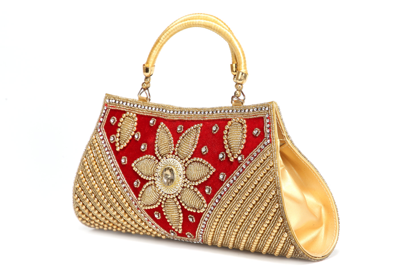 Heavy Beaded Wedding Batwa Purse - Maxim Creation