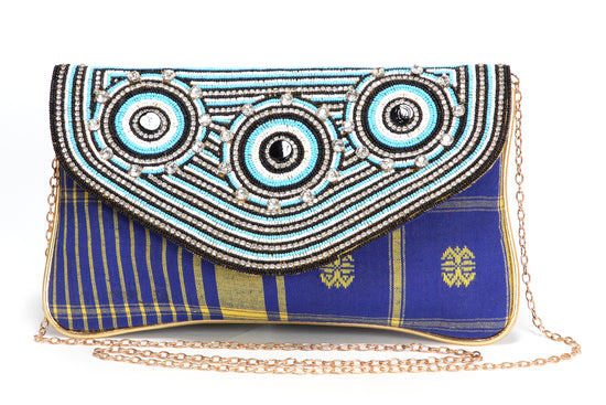 Tribal Style Beaded Handheld Clutch - Maxim Creation