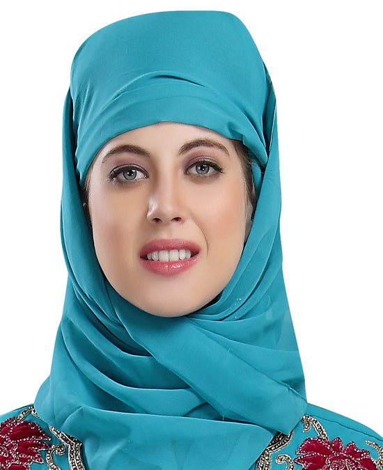 Blue Scarf Hijab S5 - Maxim Creation