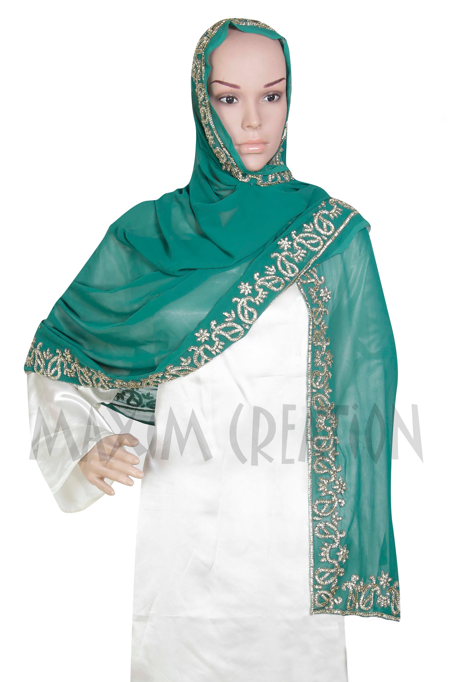 Wedding Viel Large Georgette Dupatta S2 - Maxim Creation